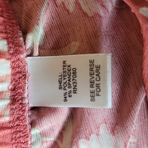 EST. 1946 Sarong Skort, Size 14/16W, Mauve Pink, White Daisy, Soft, Stretchy - Picture 6 of 7